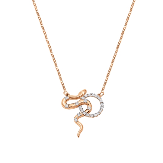 Колье из золота с фианитами