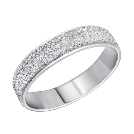 Обручальное кольцо из серебра