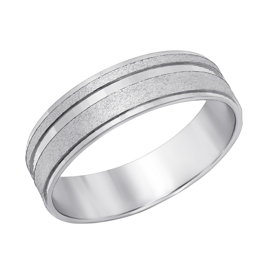 Обручальное кольцо из серебра