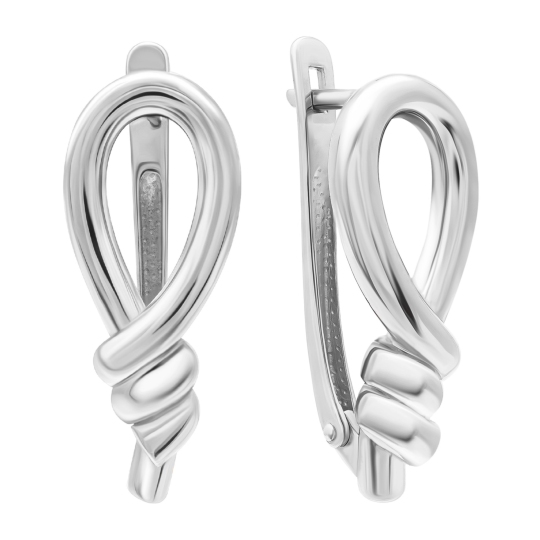 Серьги из белого золота