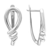 Серьги из белого золота