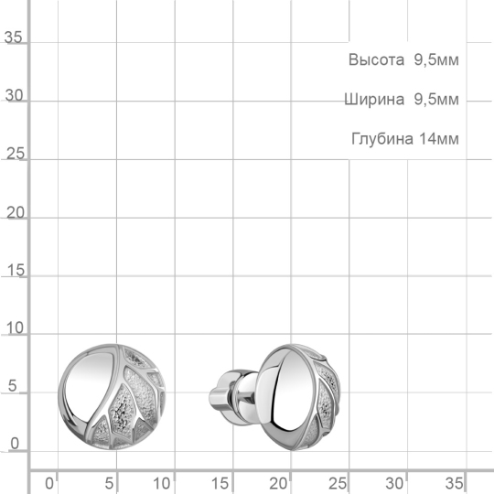 Серьги из серебра