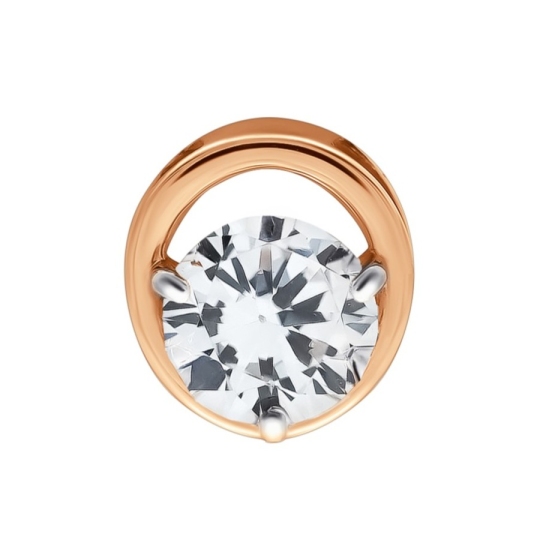 Подвеска из золота с выращенным бриллиантом