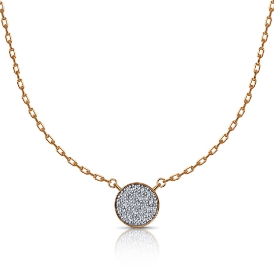 Колье из золота с фианитами