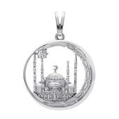 Подвеска из серебра с фианитом