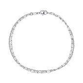 Браслет из серебра двурядный