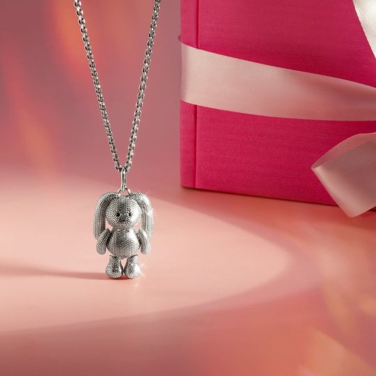 Подвеска из серебра с и фианитами 