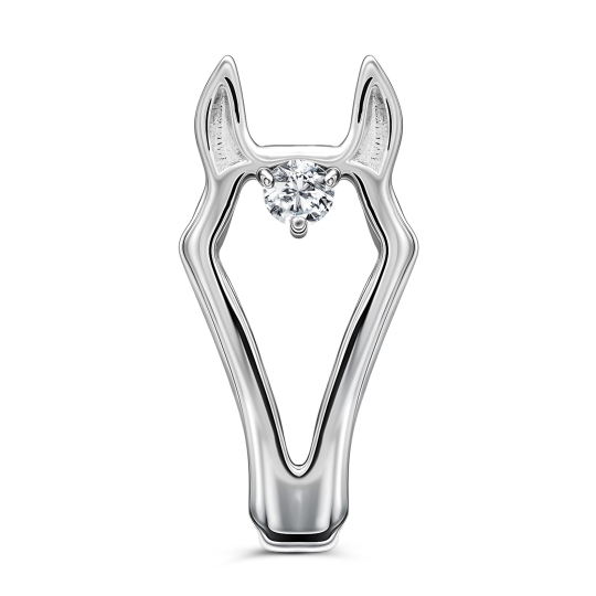 Подвеска из серебра с фианитом 