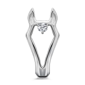 Подвеска из серебра с фианитом 