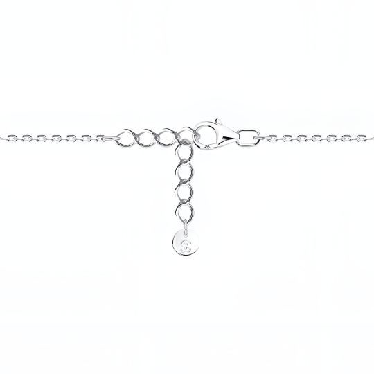 Браслет из серебра с фианитами