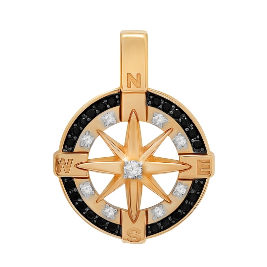 Подвеска из золота с фианитами