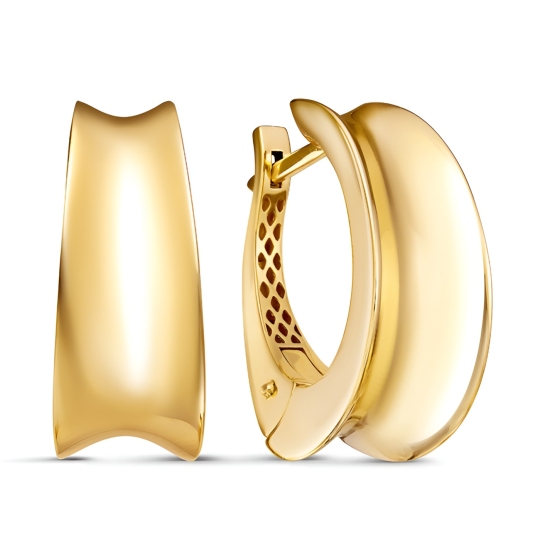 Серьги из лимонного золота