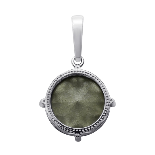 Подвеска из серебра с ювелирным кристаллом