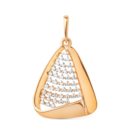 Подвеска из золота с фианитами