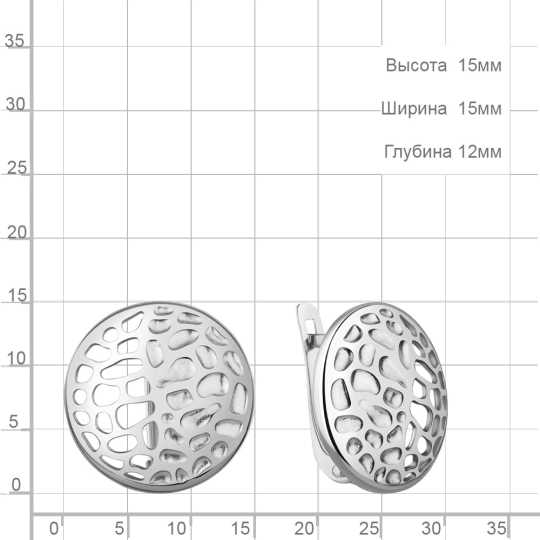 Серьги из серебра