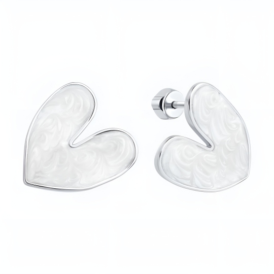 Серьги из серебра с эмалью