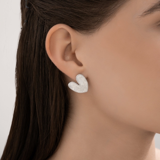 Серьги из серебра с эмалью