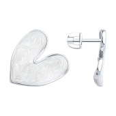 Серьги из серебра с эмалью