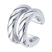 Серьга-кафф из серебра