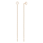 Серьги из серебра с позолотой и эмалью