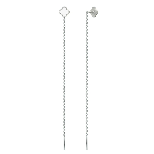 Серьги из серебра с эмалью