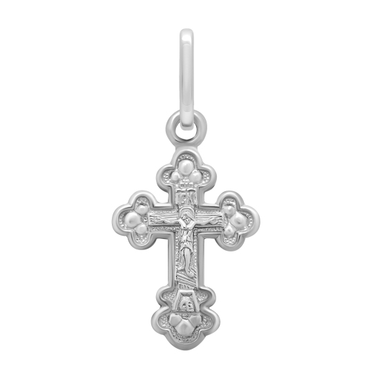 Подвеска-крест из серебра