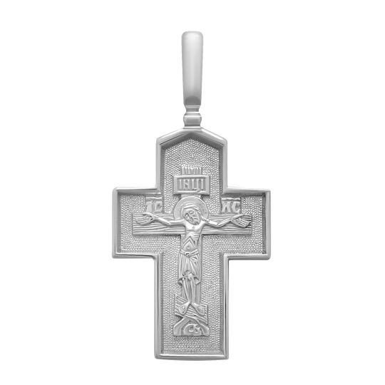 Подвеска-крест из серебра
