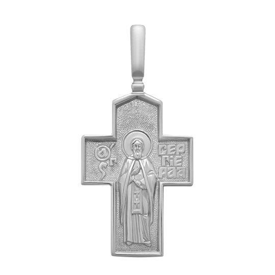 Подвеска-крест из серебра