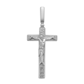 Подвеска-крест из серебра