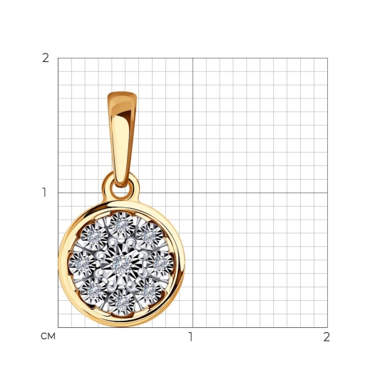 Подвеска из золота с бриллиантами