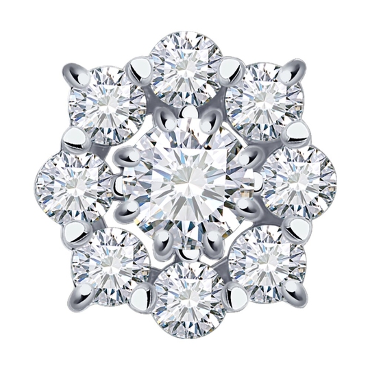 Подвеска из белого золота с бриллиантами