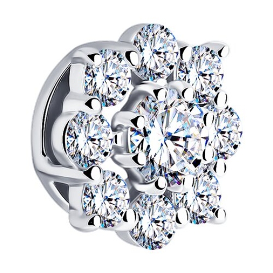 Подвеска из белого золота с бриллиантами