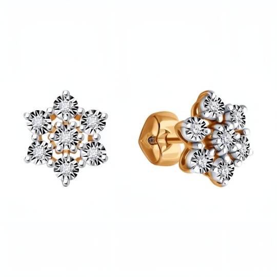 Серьги из золота с бриллиантами