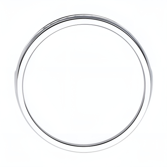 Обручальное кольцо из белого золота с бриллиантами