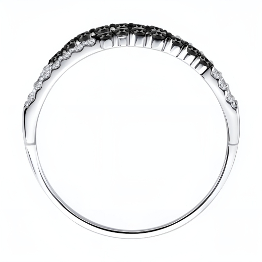 Кольцо из белого золота с бриллиантами