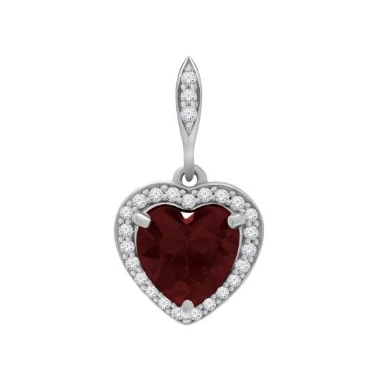 Подвеска из серебра с фианитами