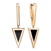 Серьги из золота с фианитами