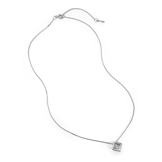 Колье из серебра с бриллиантом