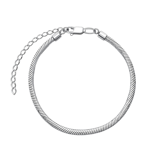 Браслет из серебра для подвесок-шарм