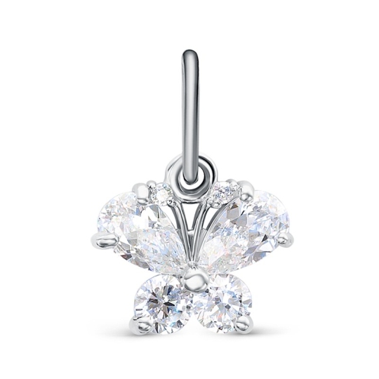 Подвеска из серебра с фианитами