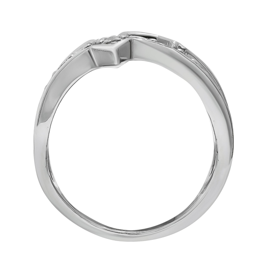 Кольцо из серебра с фианитами