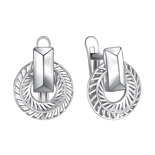 Серьги из серебра