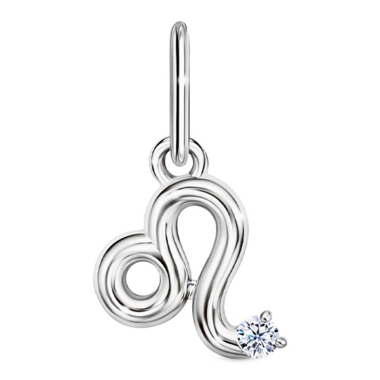 Подвеска из серебра с фианитом 