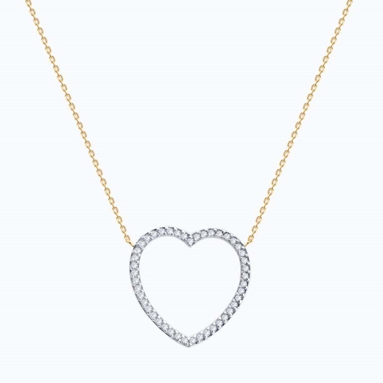 Колье из золота с фианитами