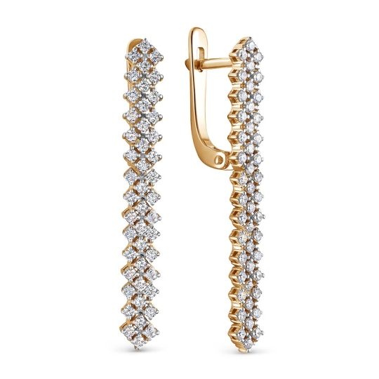 Серьги из золота с бриллиантами