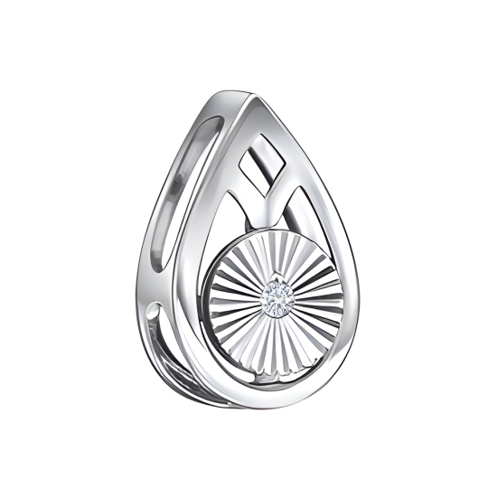 Подвеска из серебра с фианитом