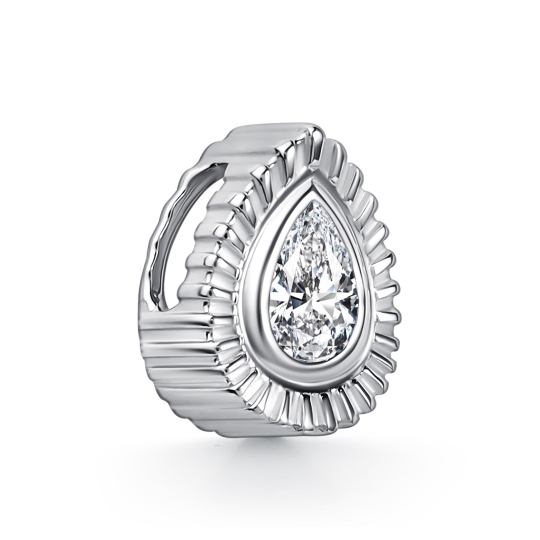 Подвеска из серебра с фианитами