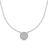 Колье из серебра с фианитами