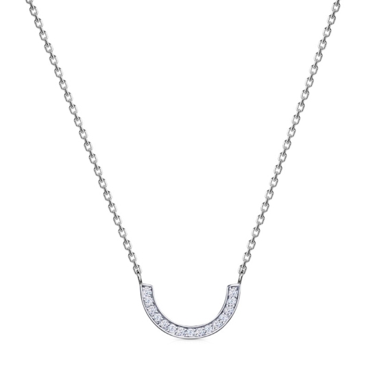 Колье из серебра с фианитами