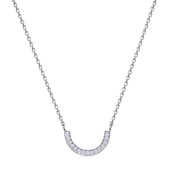 Колье из серебра с фианитами